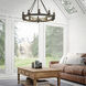 Stokes 10 Light 35.5 inch Dark Rust Chandelier Ceiling Light